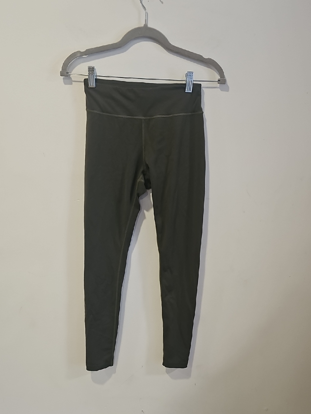 High-Rise Olive Green Women's Leggings